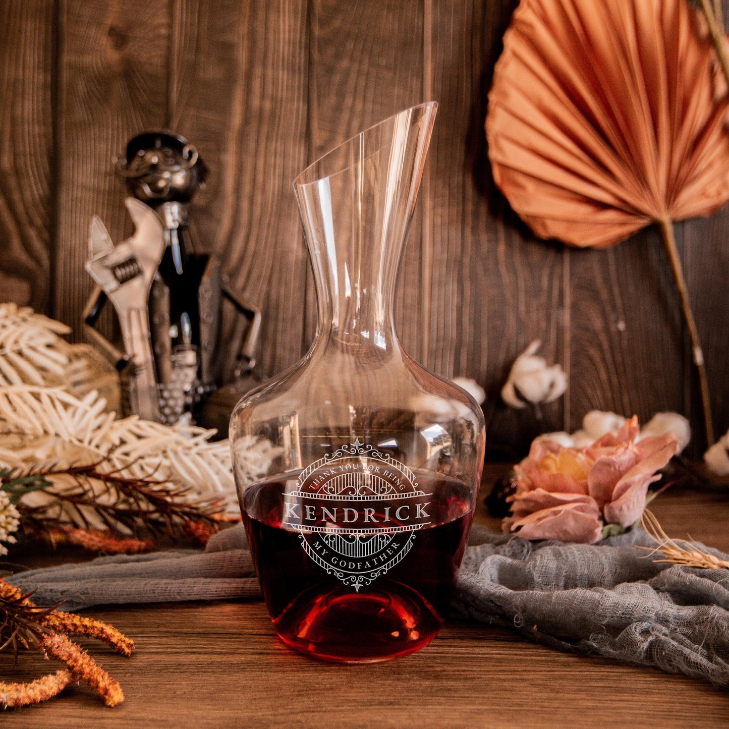 Engraved 1.5L Finesse Wine Carafe Decanter - Netherlands