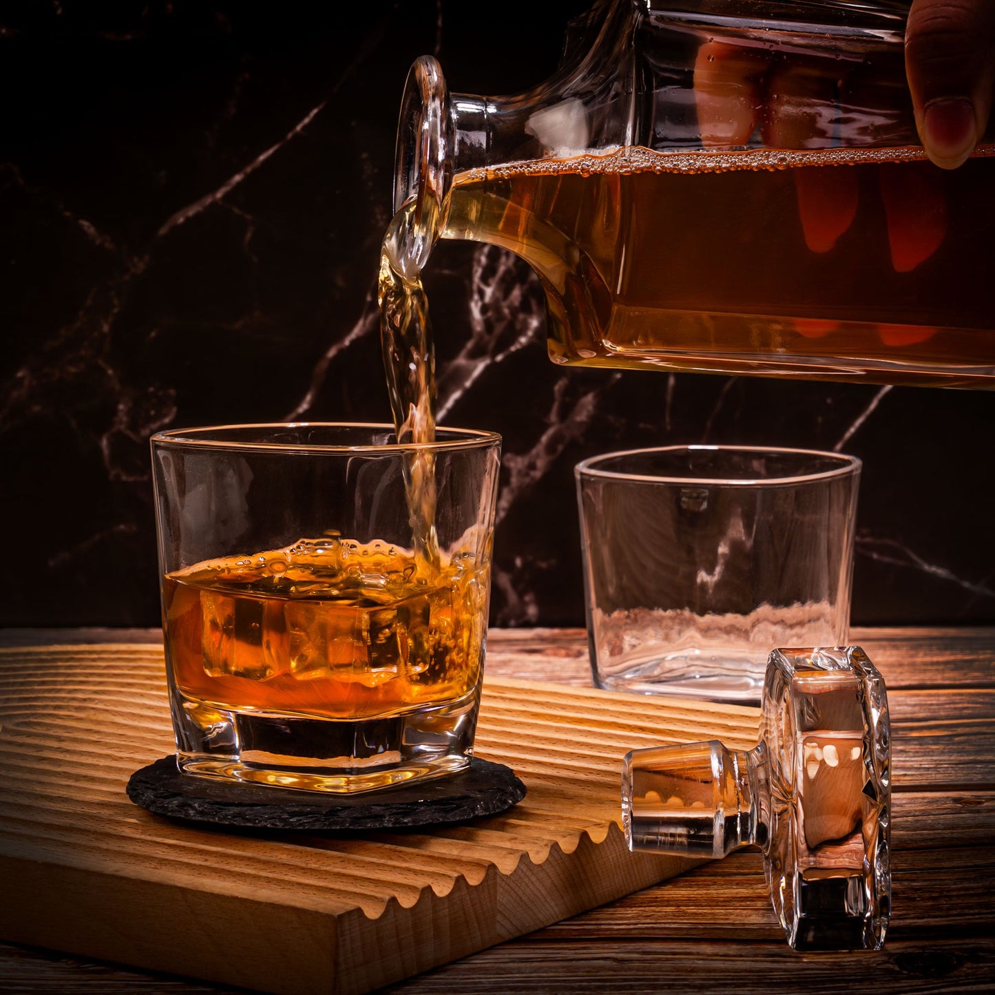 Whiskey Gift For Dad From The Reasons You Drink - Personalized Whiskey Decanter Set