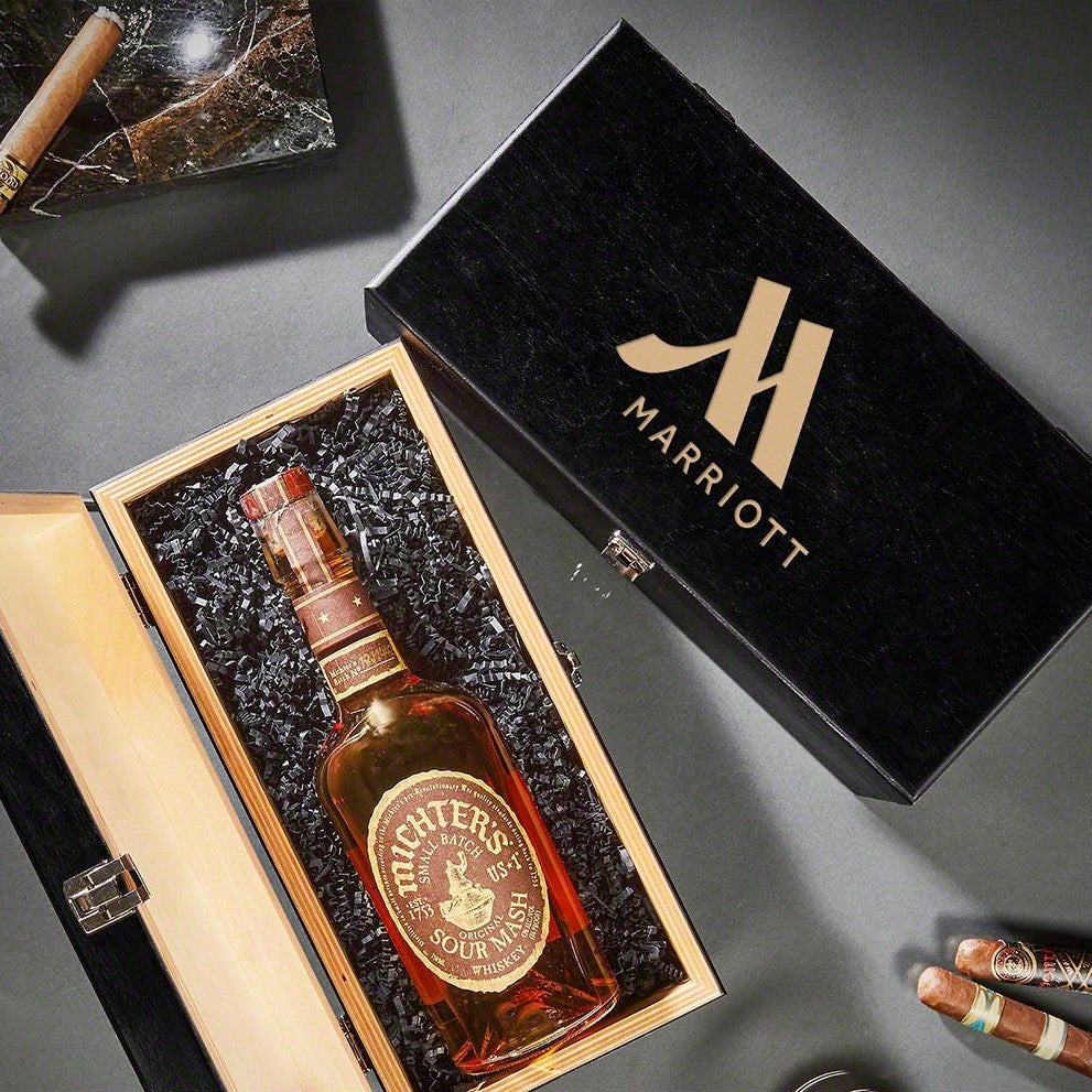 Custom Cognac Glasses Set - Ebony Box