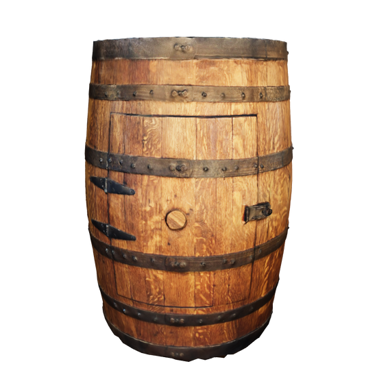 Deluxe Refurbished Whiskey Barrel Cabinet