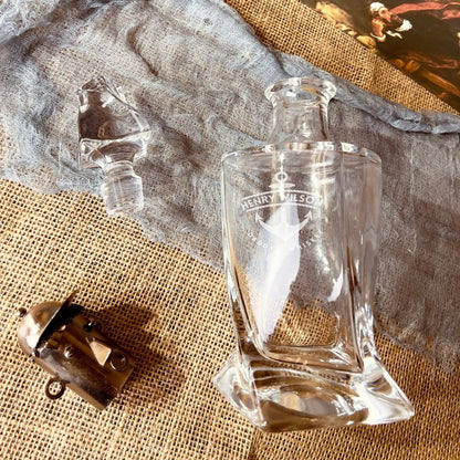Engraved Twisted 800ml Whiskey Decanter