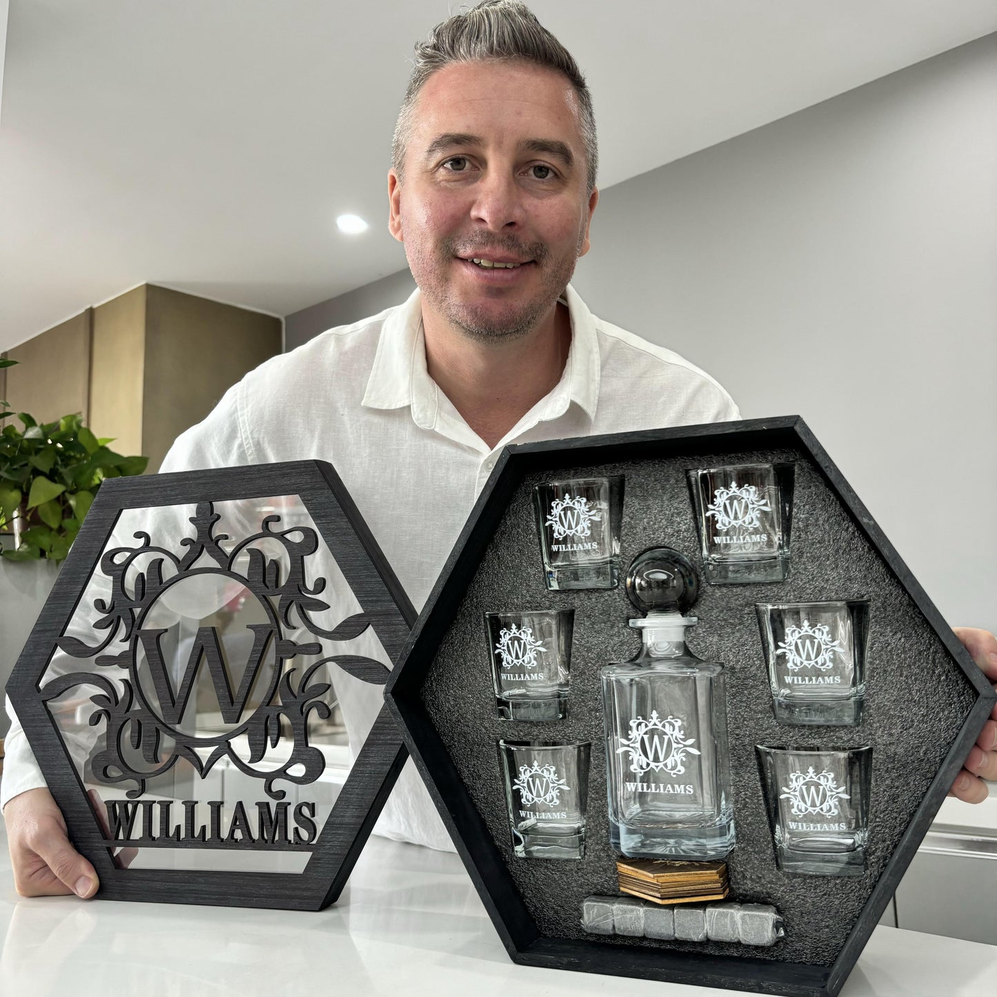 Whiskey Decanter Set, Personalized Whiskey Gift, Bourbon Whiskey, Father's Day Gift