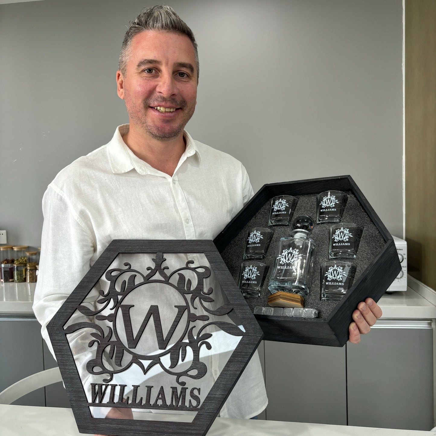 Whiskey Decanter Set, Personalized Whiskey Gift, Bourbon Whiskey, Father's Day Gift