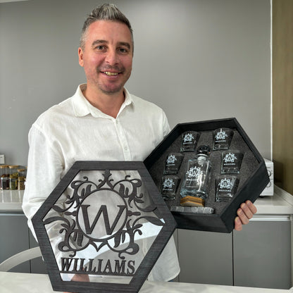 Whiskey Decanter Set, Personalized Whiskey Gift, Bourbon Whiskey, Father's Day Gift