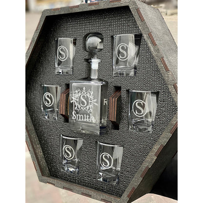 Whiskey Decanter Set, Personalized Whiskey Gift, Bourbon Whiskey, Father's Day Gift