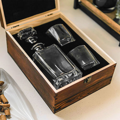 Whiskey Gift For Dad From The Reasons You Drink - Personalized Whiskey Decanter Set