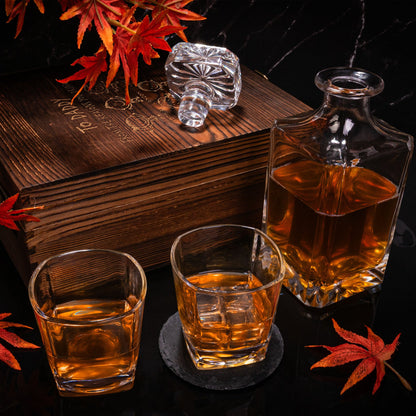 Whiskey Gift For Dad From The Reasons You Drink - Personalized Whiskey Decanter Set