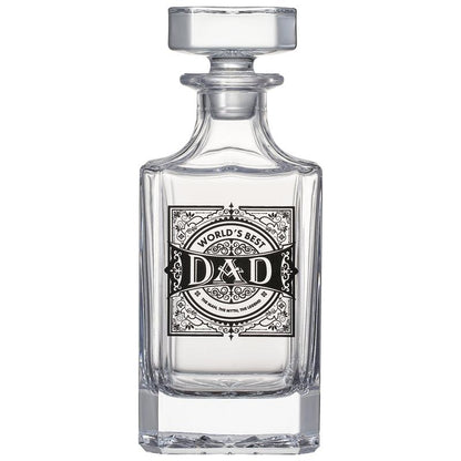 Personalized Fod Dad Whiskey Decanter Gift Set