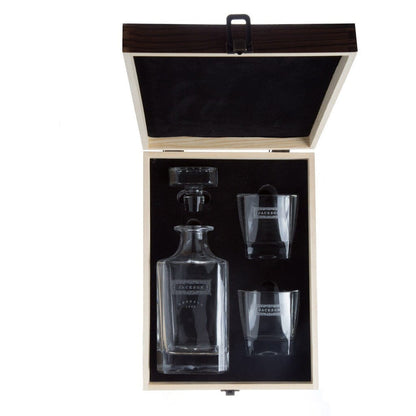 Custom Design - Decanter Gift Set,  Bourbon Whiskey, Christmas Gift,Father's Day Gift For Dad & Grandpa