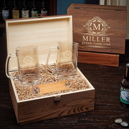 Engraved Mug Box Set of Beer Gifts