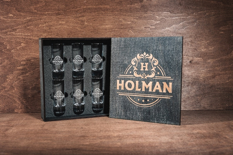 Custom Tequila Glasses Fathers Gift, Gift For Vodka Lover