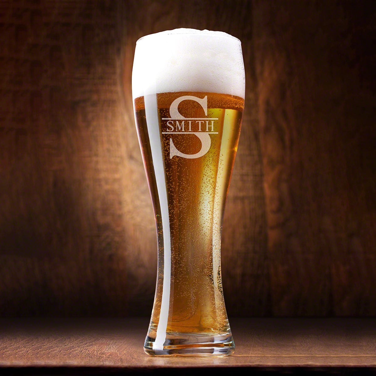 Custom Beer Growler with Pilsner Glasses